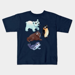 Cute Arctic Animals Kids T-Shirt
